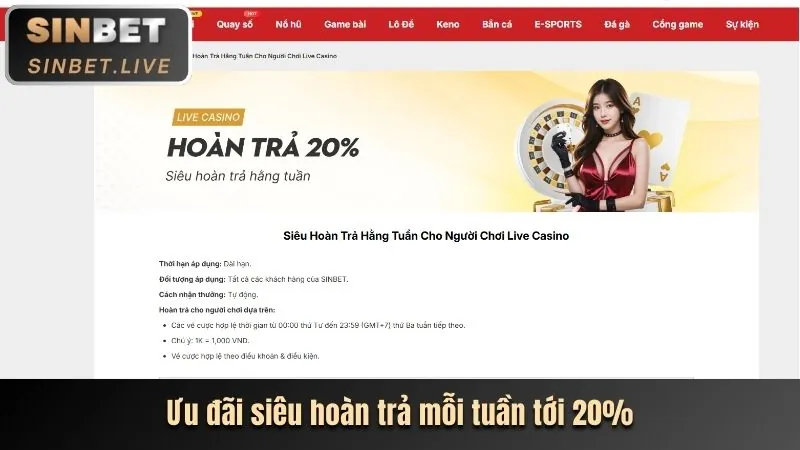 Thưởng nạp tiền hàng ngày Shbet